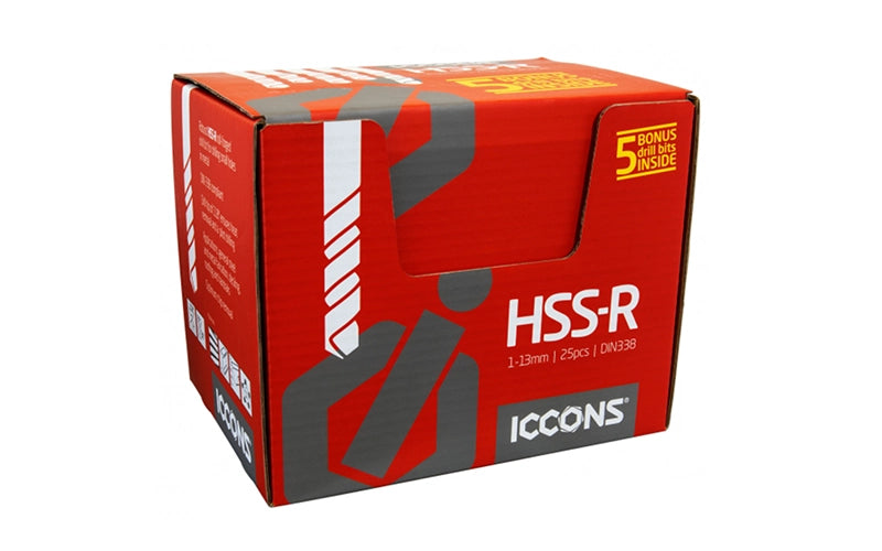 ICCONS HSS-R Twist Drill Kit 25 Pce - For Metal