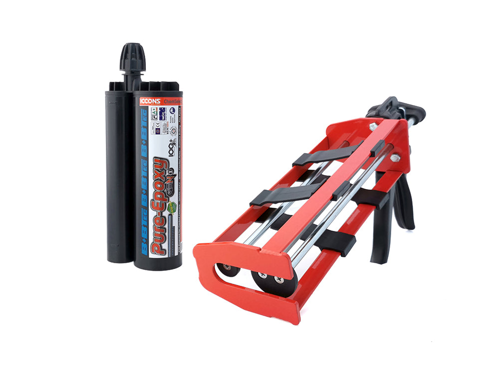 CDISP-E concrete adhesive cartridge gun with pure epoxy concrete adhesive BIS-PE GEN3