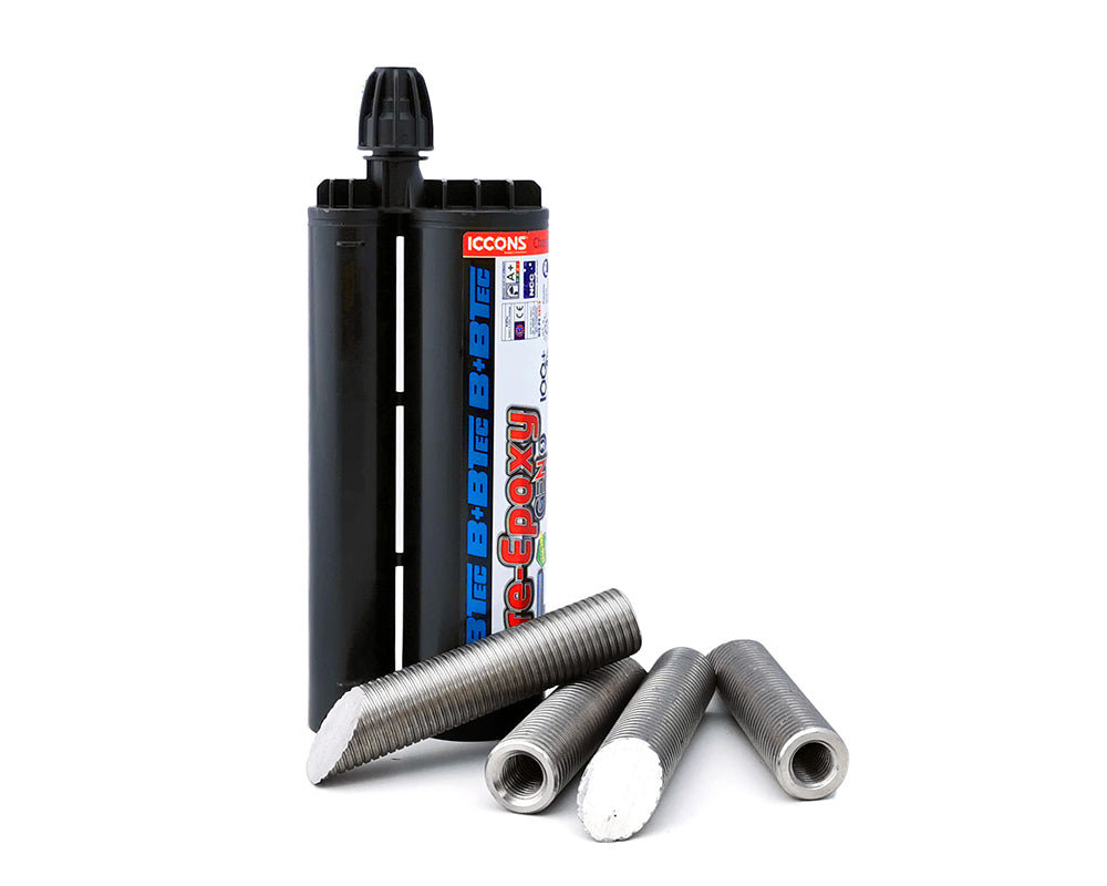 Chemselect CIS threaded inserts pictured with ICCONS epoxy