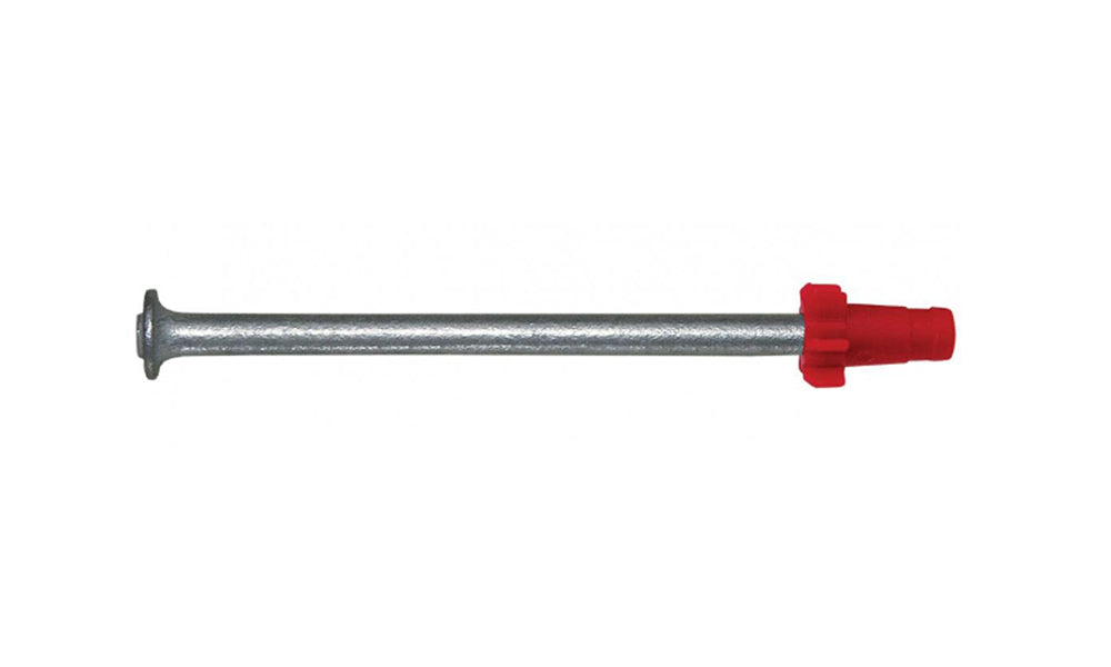 PCS75 drive pin concrete anchor with ballistic point, side image.