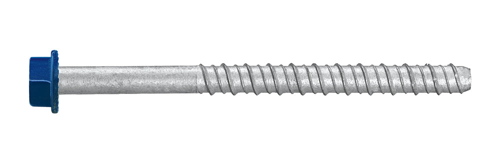 Blue head 10 x 150 galvanised screwbolt made for bottom plate anchoring