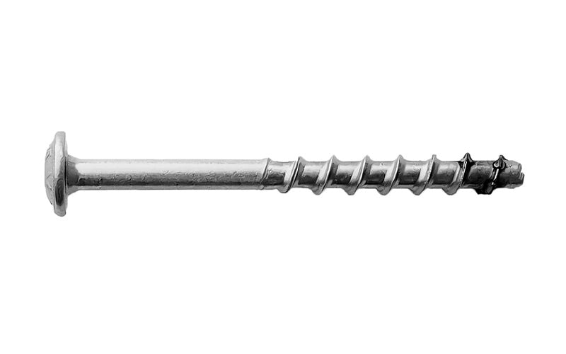 TOGE TSM Pan head concrete screw bolt side profile image. 