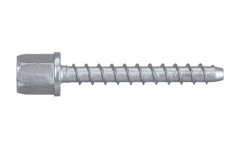 The Thunderbolt pro rod hanger is a screwbolt with an internal thread for use in overhead applications such as hvac installation