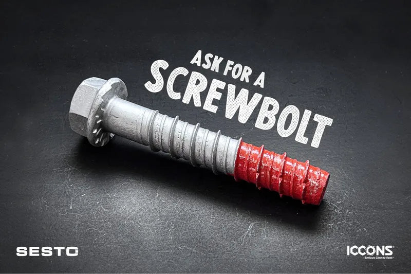ICCONS Thunderbolt Screwbolt Promo Image, side angle profile. 