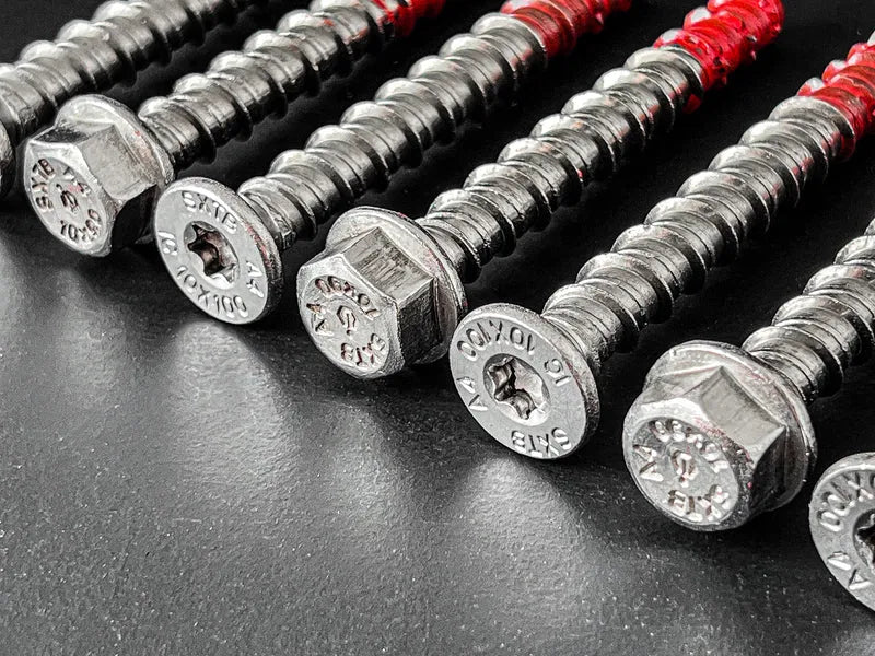 ICCONS Thunderbolt Pro Screwbolts arranged in a row.