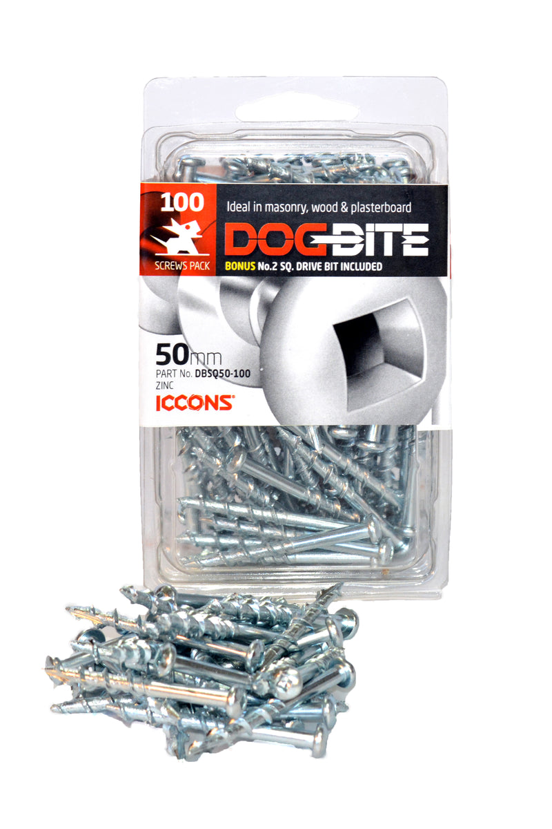 100 Trade pack for Dog Bite screws