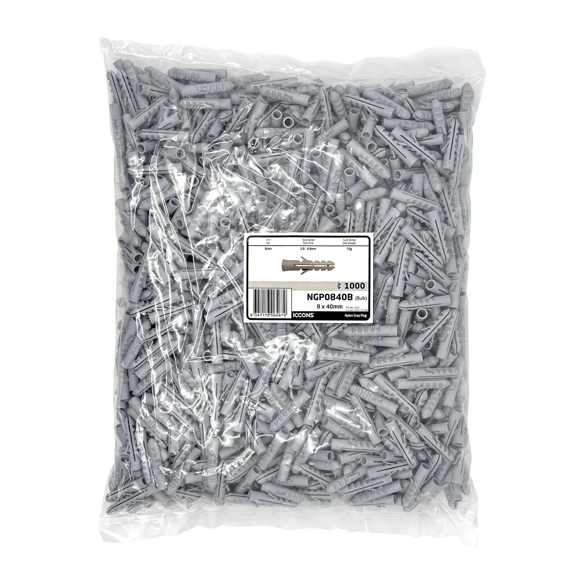 Nylon Grey Plug