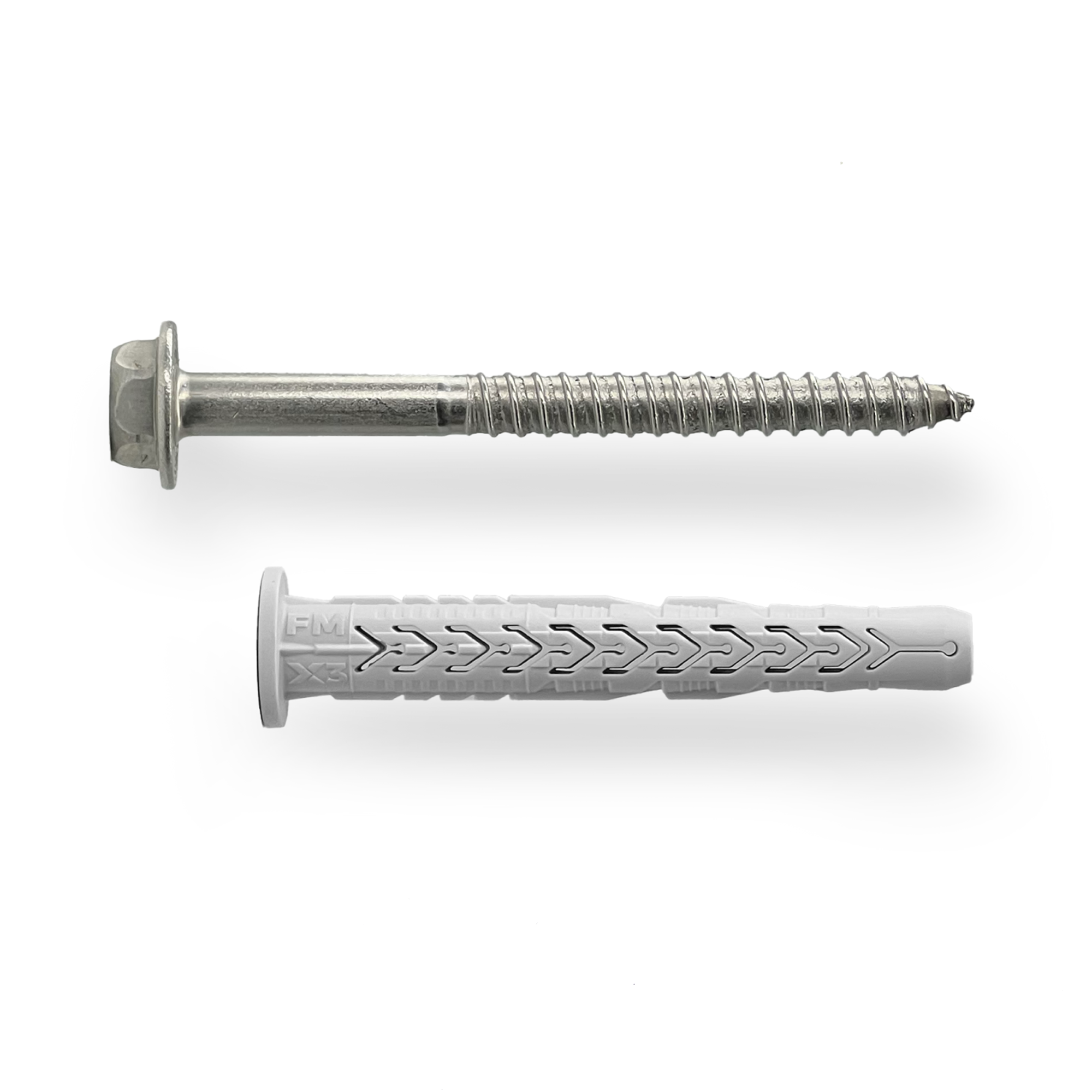 Friulsider FM-X5 Nylon Frame Fixing - Hex Head - Stainless Steel