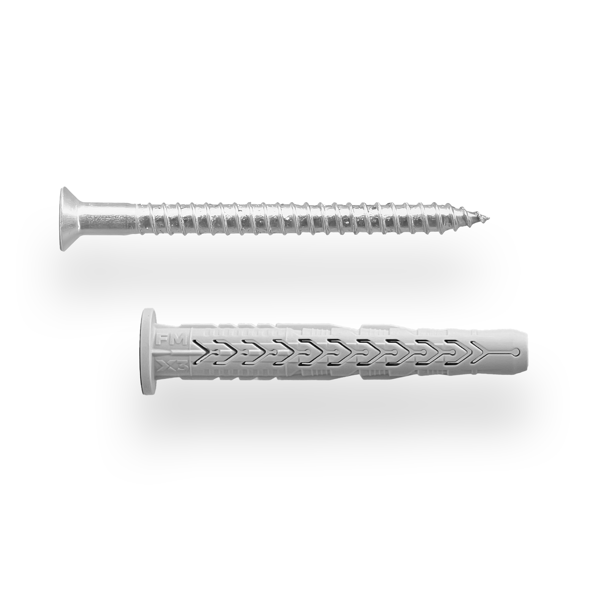 Friulsider FM-X5 Nylon Frame Fixing - Countersunk - Zinc