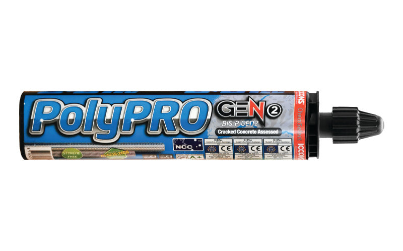 BIS-P300 polypro seismic concrete adhesive anchor 