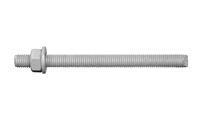 CPS12160SS is a chisel point stud made from galvanised steel. it is threaded and made for use with a concrete adhesive such as epoxy or hybrid