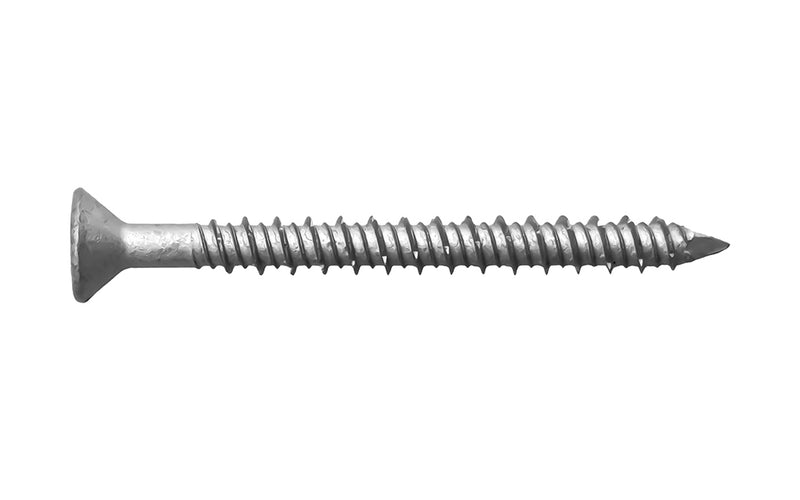 The Grabcon concrete screw is a countersunk concrete fastener made for use in solid block substrates - it is removable and reusable 