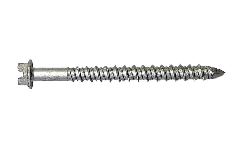 The Grabcon concrete screw is a hex head concrete fastener made for use in solid block substrates - it is removable and reusable 