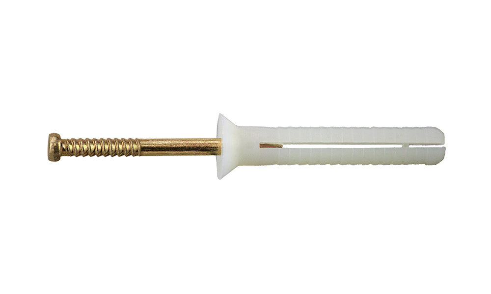 NNC65050 nylon anchor for concrete countersunk with hammer screw zinc