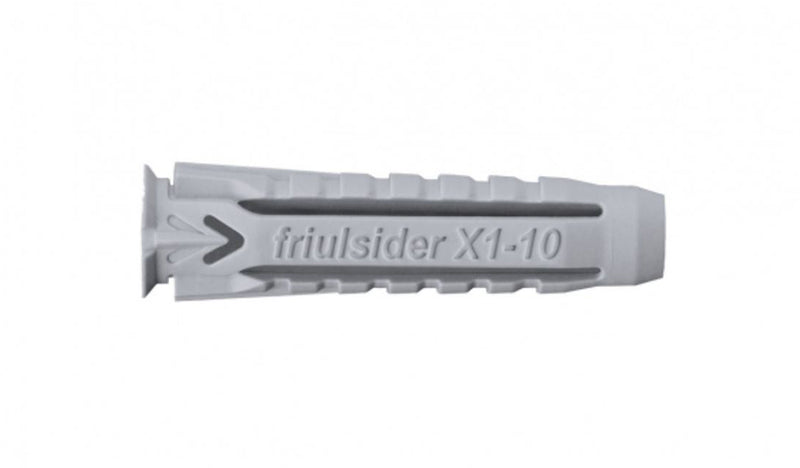 The fruilsider X1 evo is a nylon plug that is suitable for almost all screw types - commonly known as the absolute plug
