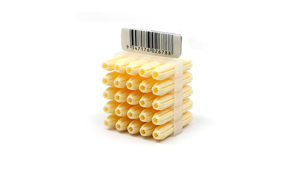 pvcw pvc plug screw drywall fixing white