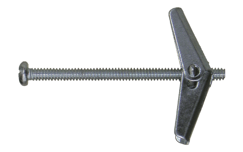 Concrete dry wall spring toggle side image. 
